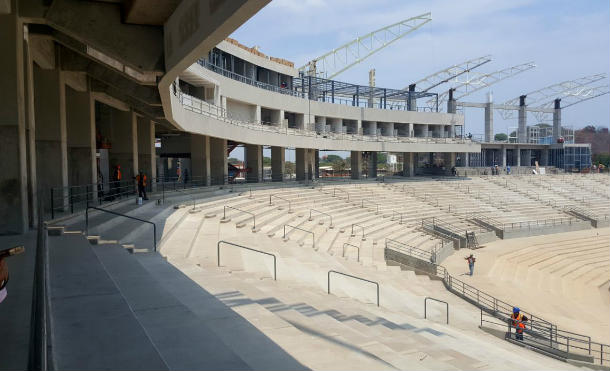 La obra deportiva de mayores dimensiones construido por el Gobierno Sandinista avanza en un 86%.