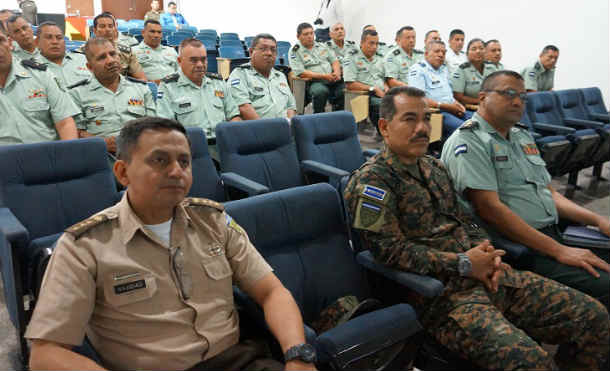 En el marco de la Conferencia de las Fuerzas Armadas de Centro América (CFAC), alumnos del XX Diplomado de Estado Mayor (DEM) de la Escuela Superior de Estado Mayor del Ejército de Nicaragua