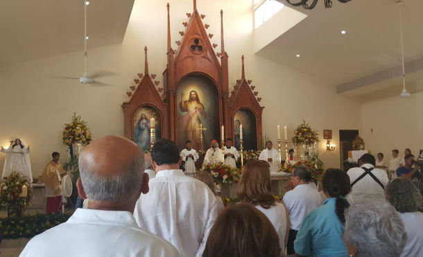 Iglesia complacida con la construcción de parque de la Divina Misericordia.