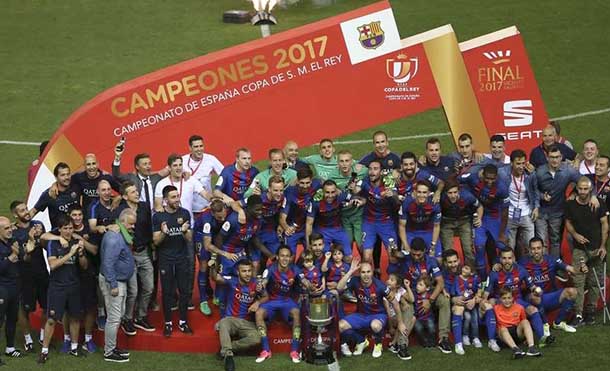 Barcelona venció 3-1 al Alavés y se coronó campeón de la Copa del Rey