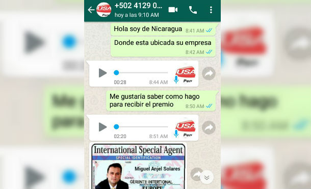 Esta es la nueva forma de estafa por WhatsApp en Nicaragua