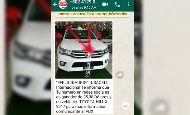 Esta es la nueva forma de estafa por WhatsApp en Nicaragua