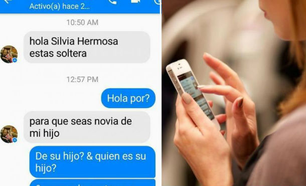 Joven no encontraba novia y su madre le buscó pareja, la conversación es viral