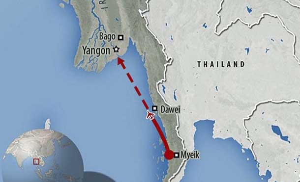 Recuperan 10 cadáveres de víctimas de tragedia aérea en Myanmar