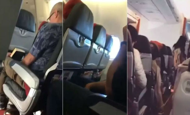 (+Vídeo) Motor de avión estalla en el aire y piloto pide rezar a pasajeros