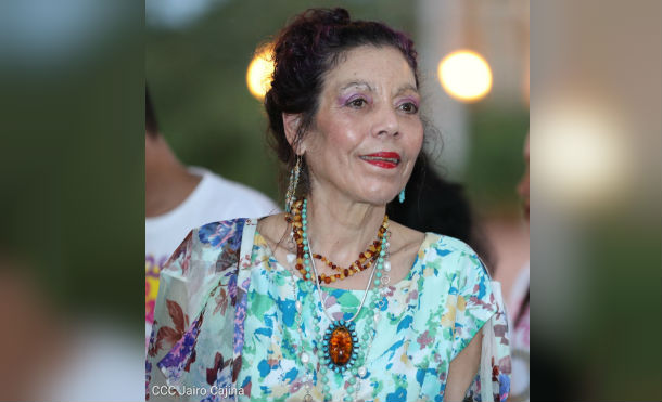 La Companera Rosario Murillo, Vicepresidenta de Nicaragua, honró ayer la memoria del Padre de la Revolución, Carl