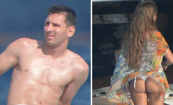 Lionel Messi publicó increíble foto en ropa de baño de Antonella Roccuzzo