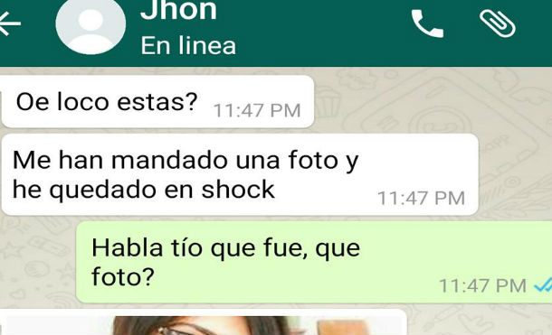 WhatsApp: le enviaron una foto íntima de su exnovia y él hizo esto