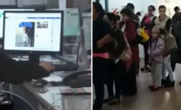 Captan a trabajadora de hospital en redes sociales mientras pacientes esperan ser atendidos