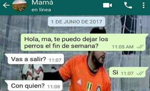 WhatsApp: mamá celosa no quiere que hijo salga con mujeres y le escribe esto