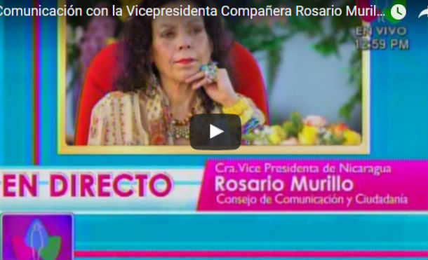 Comunicación con la Vicepresidenta Compañera Rosario Murillo 14 Junio 2017