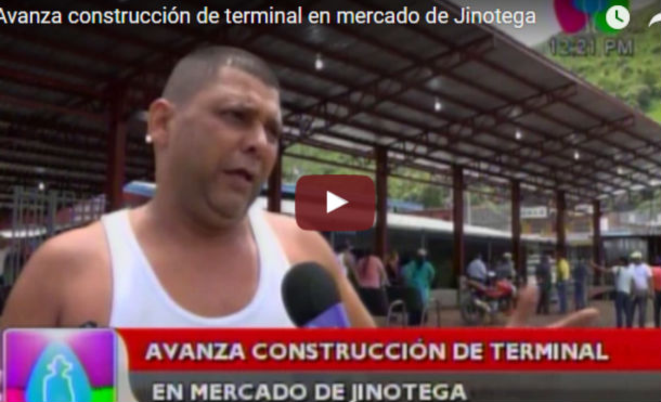 Avanza construcción de terminal en mercado de Jinotega