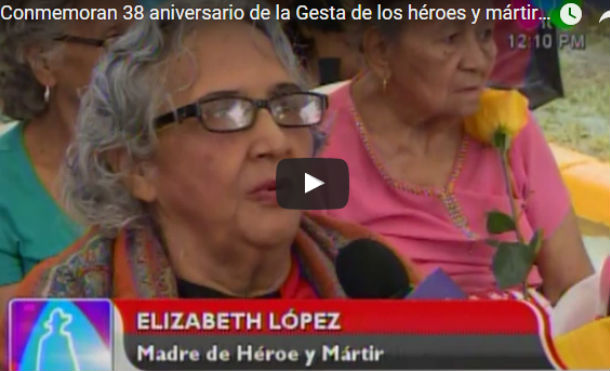 Conmemoran 38 aniversario de la Gesta de los héroes y mártires de Batahola