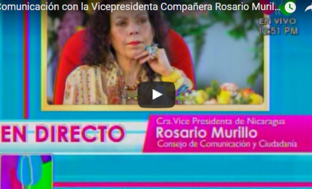 Comunicación con la Vicepresidenta Compañera Rosario Murillo 19 Junio 2017