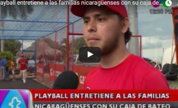 Playball entretiene a las familias nicaragüenses con su caja de bateo