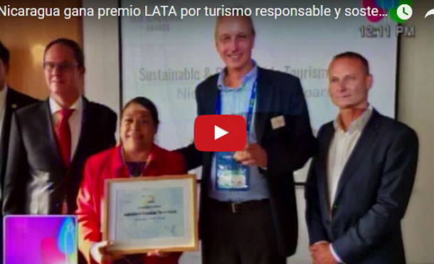 Nicaragua gana premio LATA por turismo responsable y sostenible