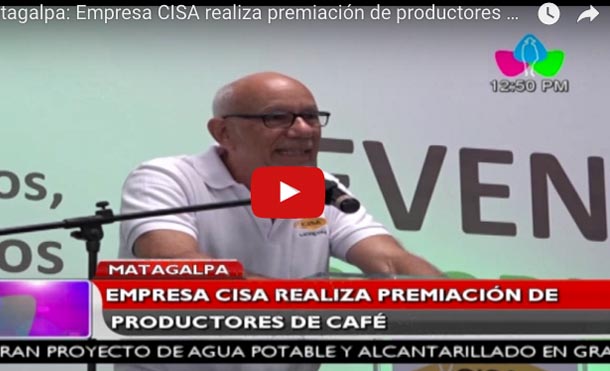 Matagalpa: Empresa CISA realiza premiación de productores de café