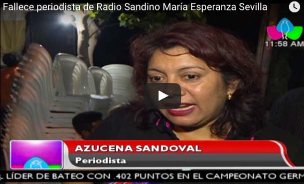 Fallece periodista de Radio Sandino María Esperanza Sevilla