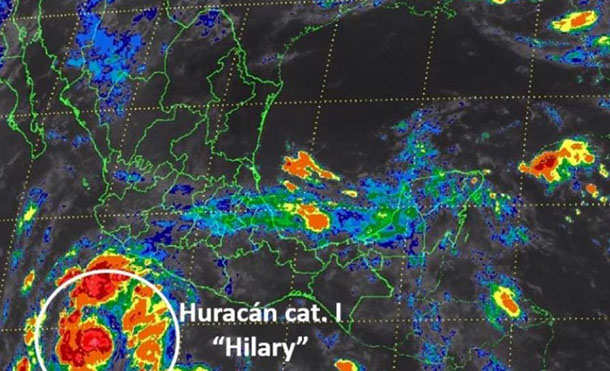 Huracán Hilary provoca tormentas en México