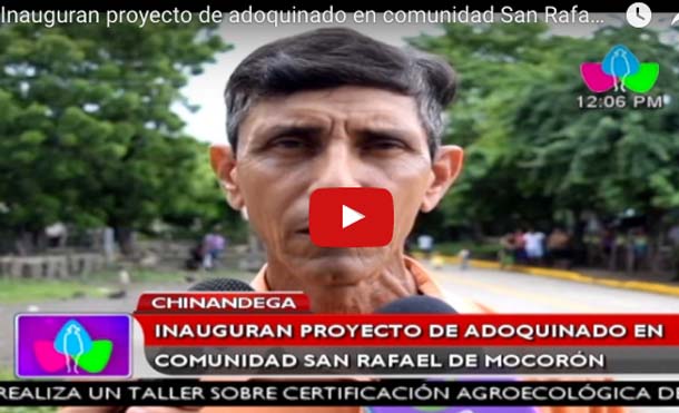 Inauguran proyecto de adoquinado en comunidad San Rafael de Mocorón