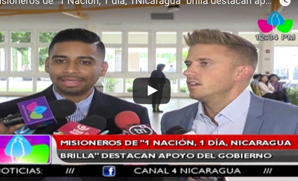 Misioneros de "1 Nación, 1 día, 1Nicaragua" brilla destacan apoyo del Gobierno