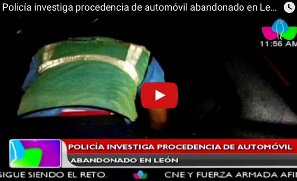 Policía investiga procedencia de automóvil abandonado en León