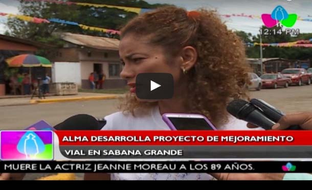 ALMA desarrolla proyecto de mejoramiento vial en Sabana Grande