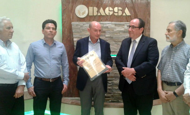 BAGSA brinda reconocimiento al representante del BID