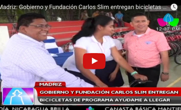 Madriz: Gobierno y Fundación Carlos Slim entregan bicicletas de programa ayúdame a llegar