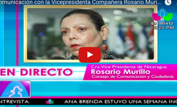 Comunicación con la Vicepresidenta Compañera Rosario Murillo 25 Julio 2017