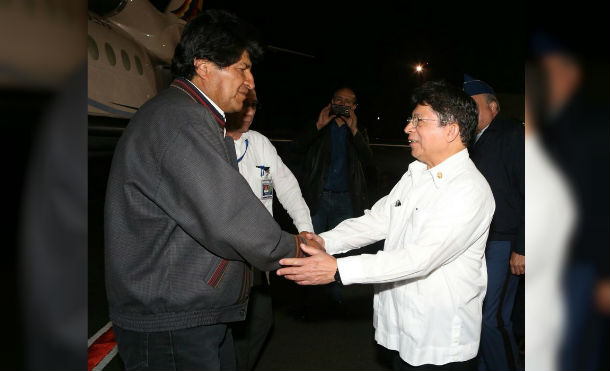 Evo Morales llega a Nicaragua para participar en el 38/19