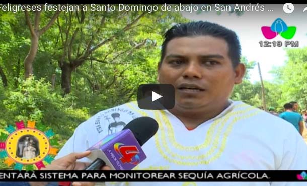 Feligreses festejan a Santo Domingo de abajo en San Andrés de La Palanca