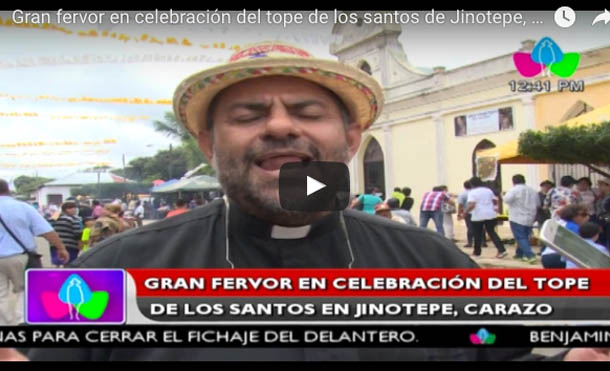 Gran fervor en celebración del tope de los santos de Jinotepe, Carazo