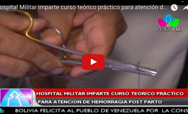 Hospital Militar imparte curso teórico práctico para atención de hemorragias post partos