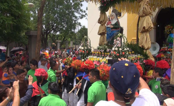 Multitudinaria celebración de Santa Ana en Nindirí