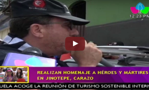 Realizan homenaje a héroes y mártires en Jinotepe, Carazo