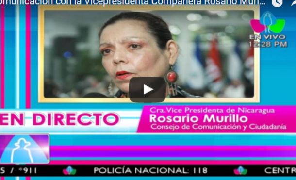 Comunicación con la Vicepresidenta Compañera Rosario Murillo 12 Julio 2017