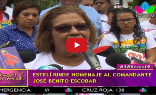 Estelí rinde homenaje al Comandante José Benito Escobar