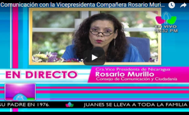 Comunicación con la Vicepresidenta Compañera Rosario Murillo 17 Julio 2017