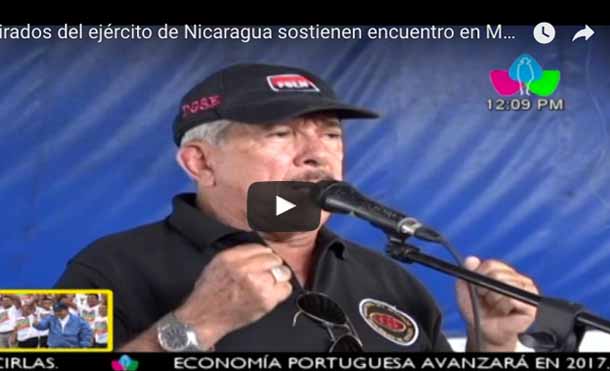 Retirados del ejército de Nicaragua sostienen encuentro en Matagalpa