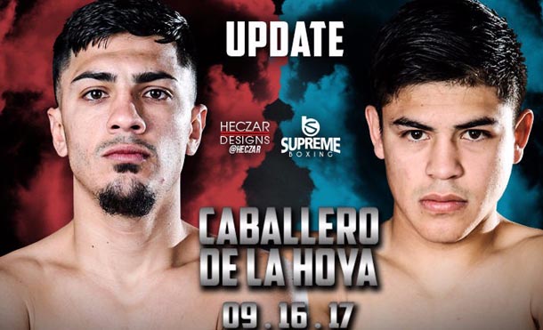 Randy Caballero se enfrentará a Diego De La Hoya en la velada del Canelo vs Golovkin