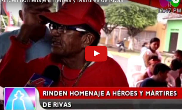 Rinden homenaje a Héroes y Mártires de Rivas