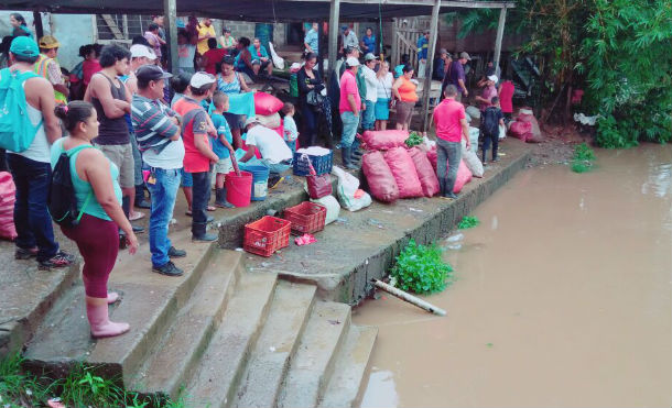 Lluvias provocan crecida del nivel del Río Escondido en El Rama