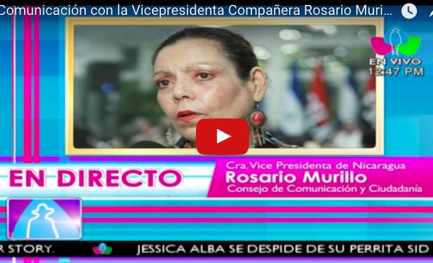 Comunicación con la Vicepresidenta Compañera Rosario Murillo 28 Julio 2017