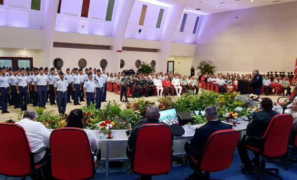 Comandante Daniel y Compañera Rosario presiden acto del 38 Aniversario de la Fuerza Aérea del Ejército de Nicaragua 