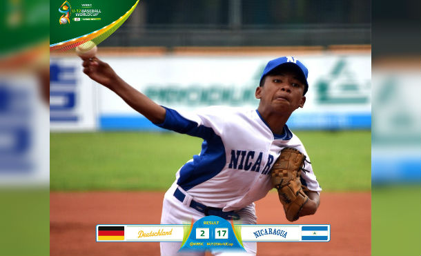 Nicaragua noquea a Alemania en su primer partido del Mundial Sub 12