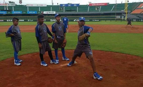 Selección de beisbol U 12 realiza primer entrenamiento en Taiwán