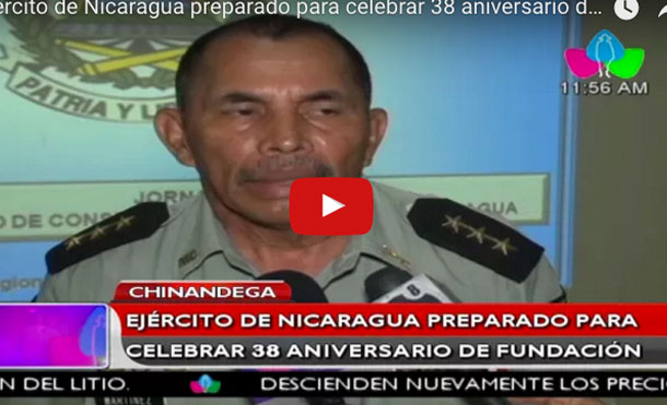 Ejército de Nicaragua preparado para celebrar 38 aniversario de fundación