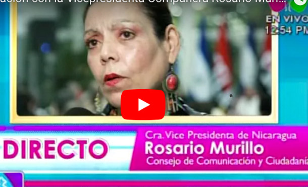 Comunicación con la Vicepresidenta Compañera Rosario Murillo 29 Agosto 2017