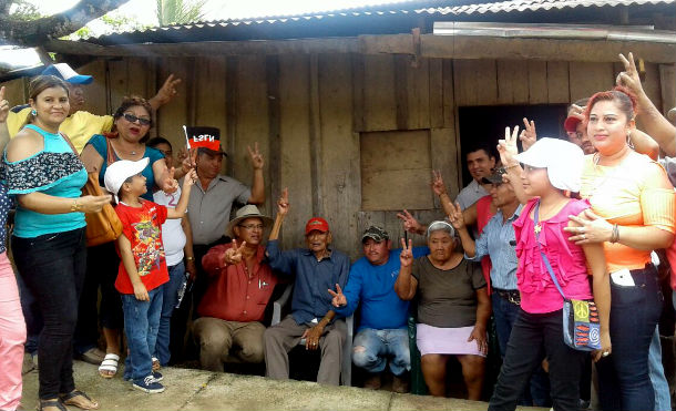 Chontales: Fórmula Sandinista en Santo Domingo visita a familias del barrio Pancasán 